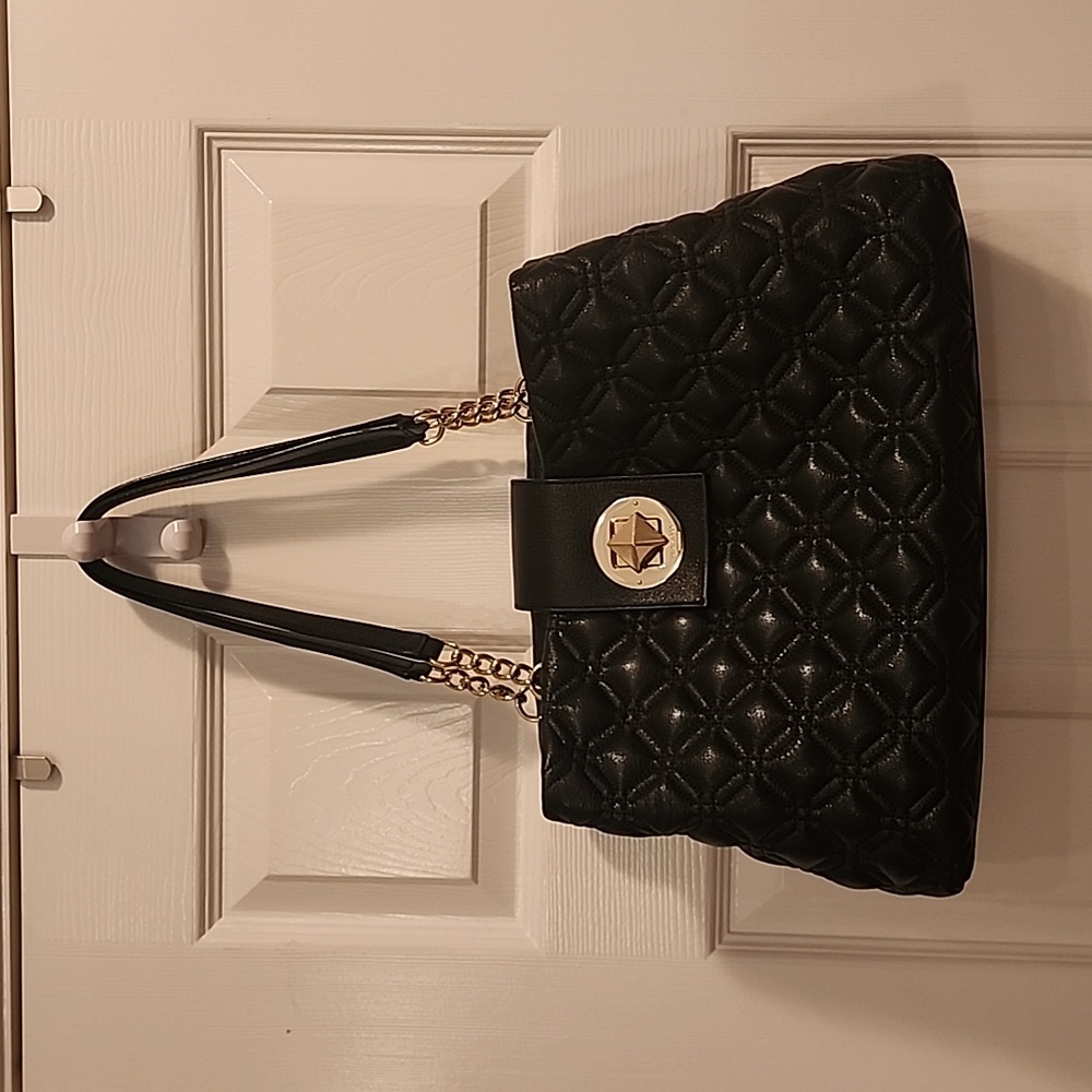 Kate Spade Quilted Purse, Black, Gold Hardware